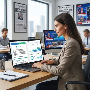 Newsletter advertising in a premium political news email