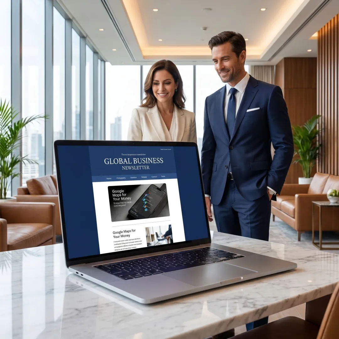Executive audience newsletter advertising campaign