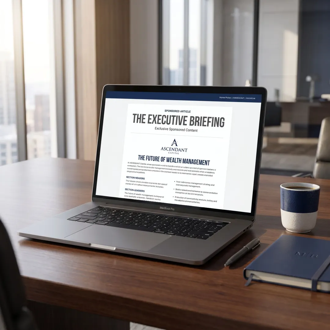 Sponsored article in a premium executive newsletter