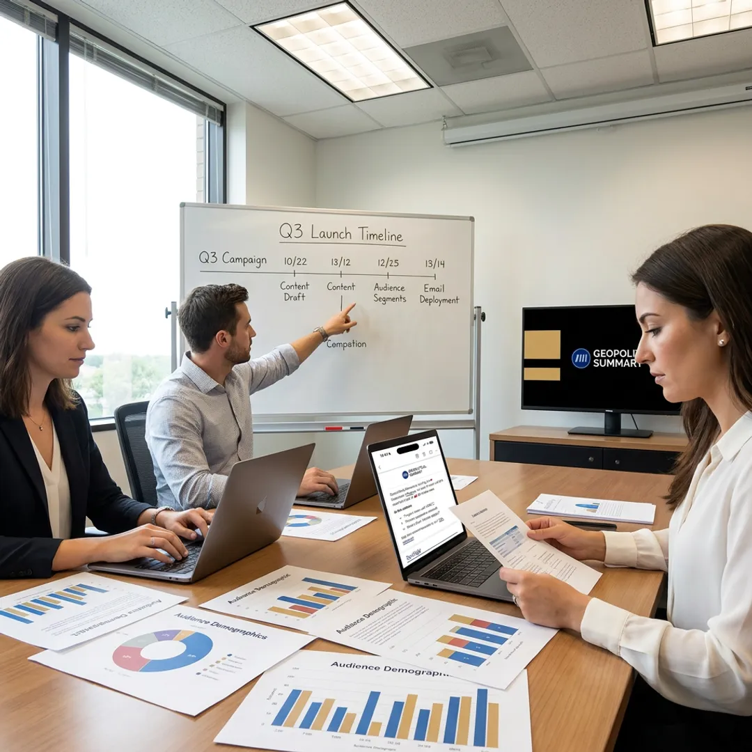 Newsletter campaign planning workflow