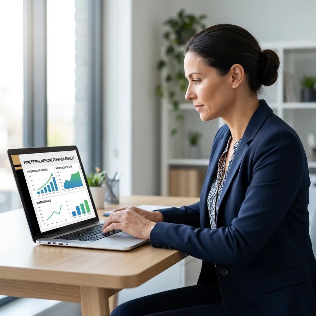 Functional medicine advertising campaign dashboard