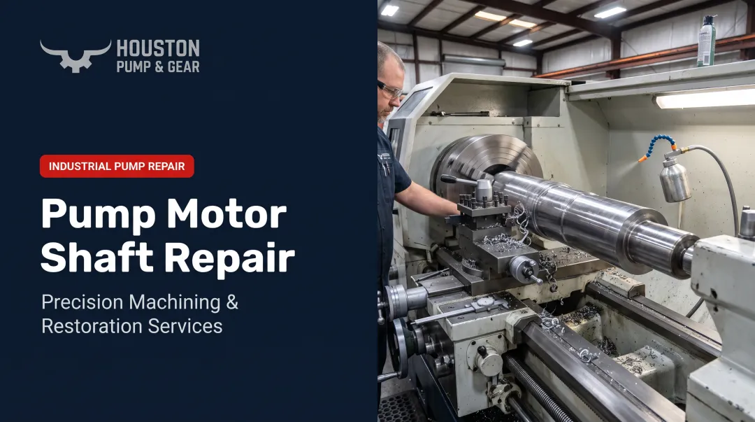 Pump Motor Shaft Repair