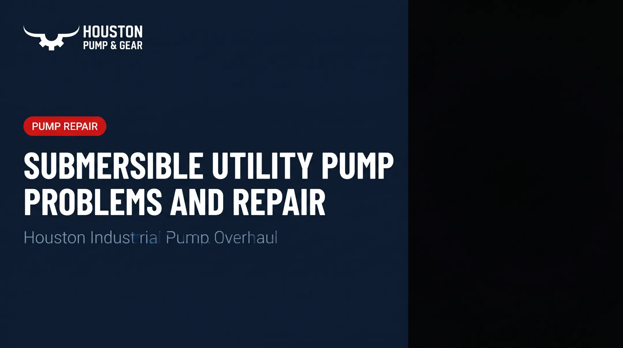 Submersible Utility Pump Problems and Repair