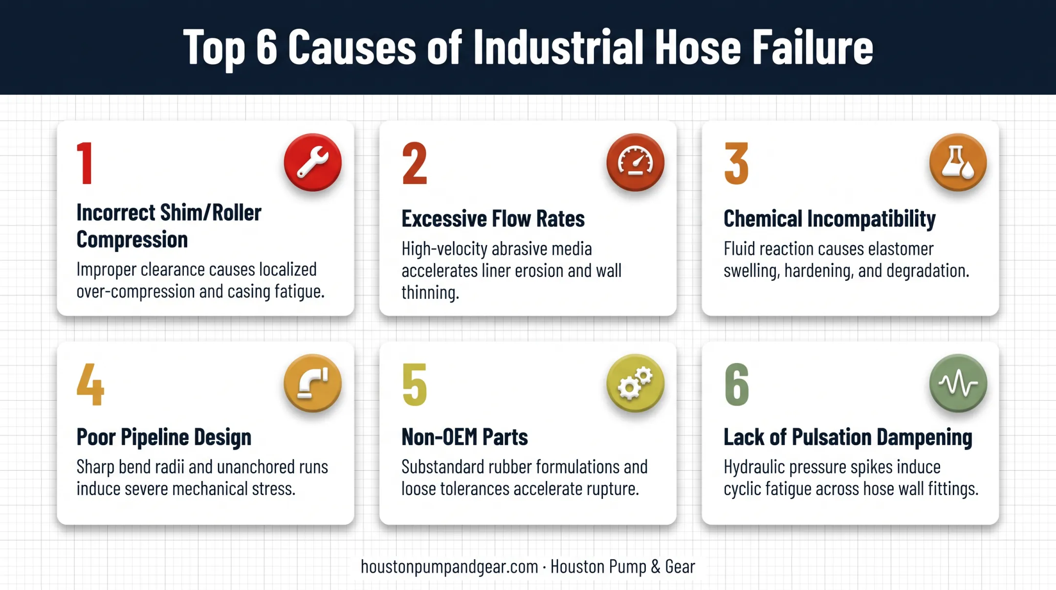 Six root causes of peristaltic pump hose and tube failure