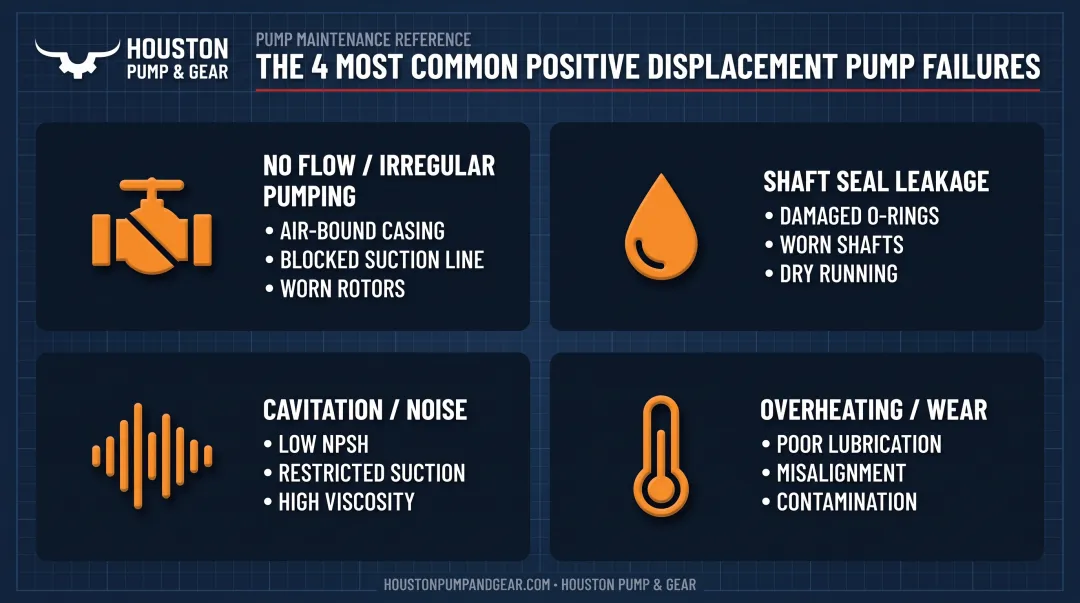 Four common positive displacement pump problems symptoms and causes