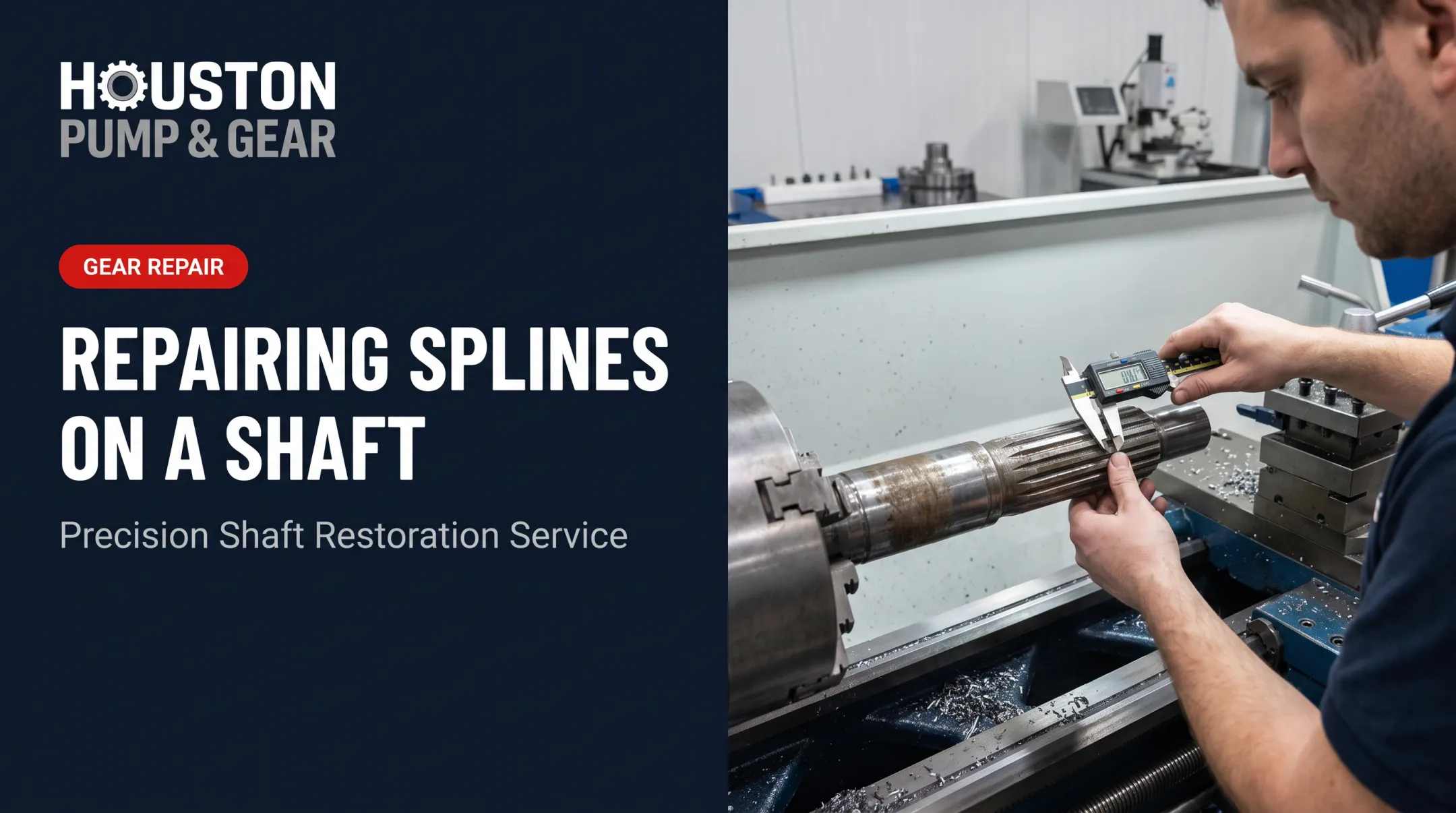 Repairing Splines on a Shaft