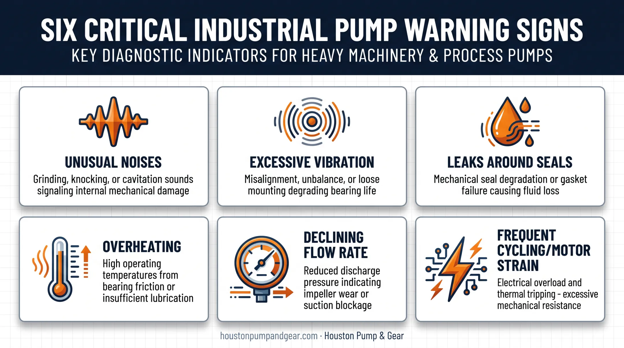 Six warning signs of a faulty industrial pump checklist