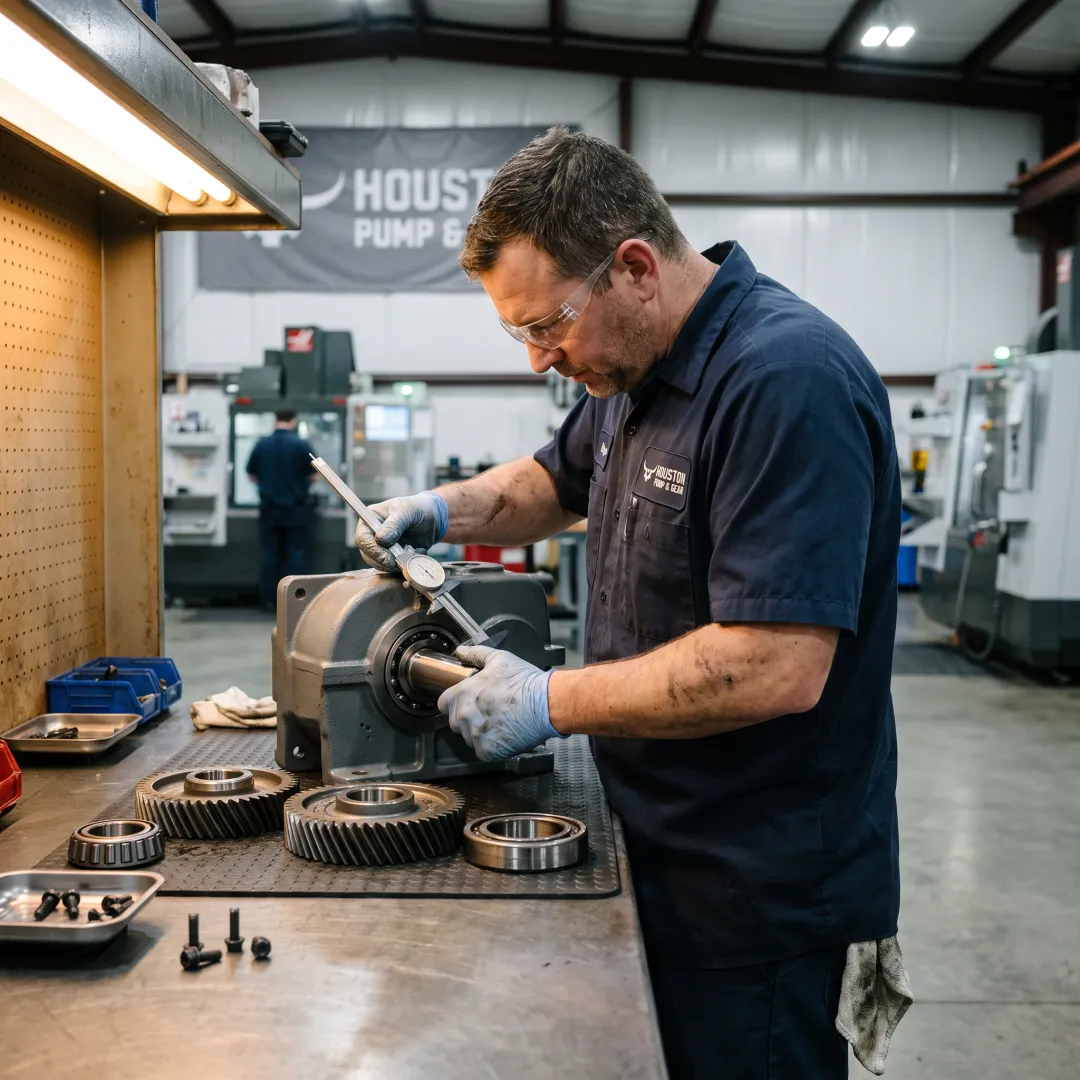 Industrial gearbox repair process