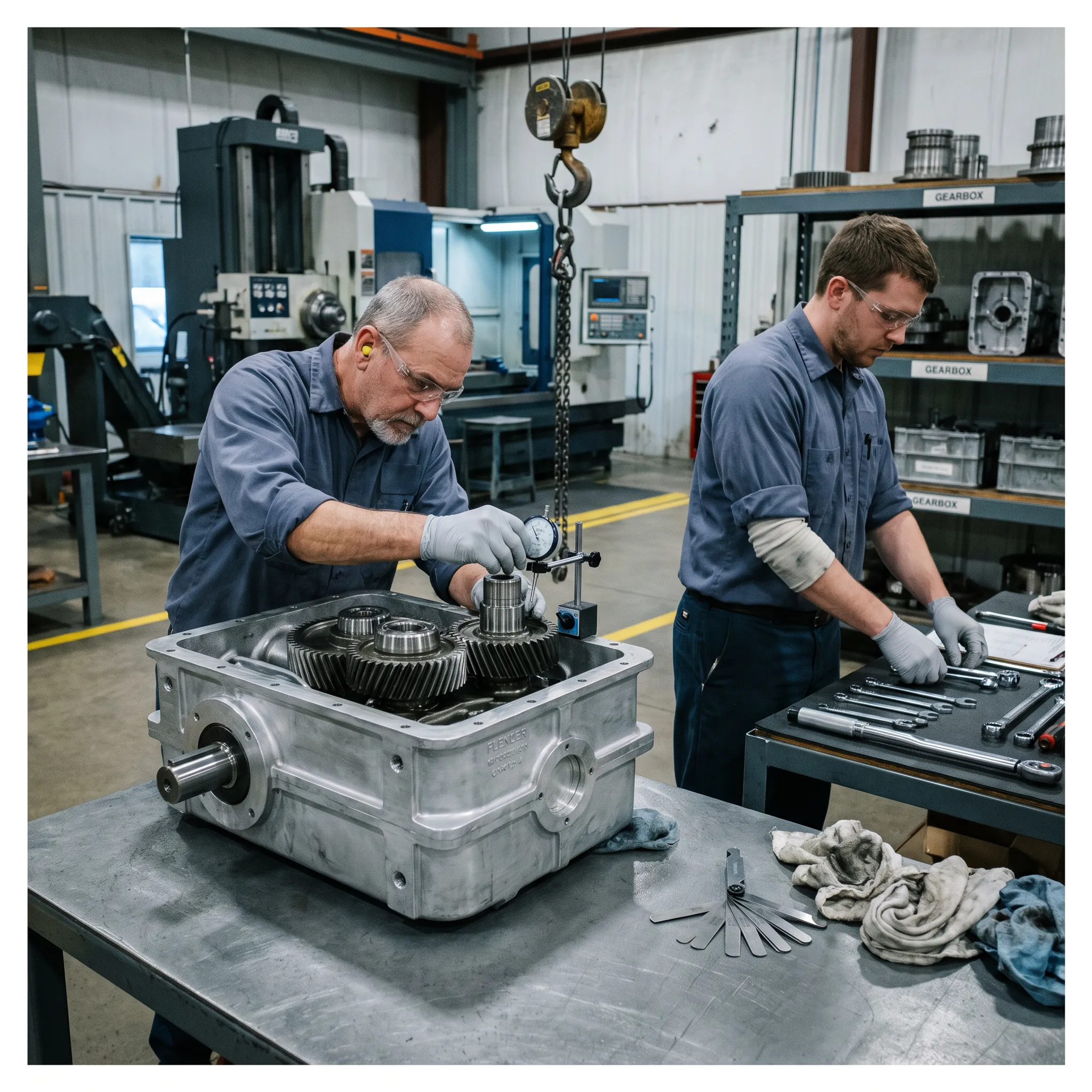 Flender Gearbox Repair and Rebuild Services