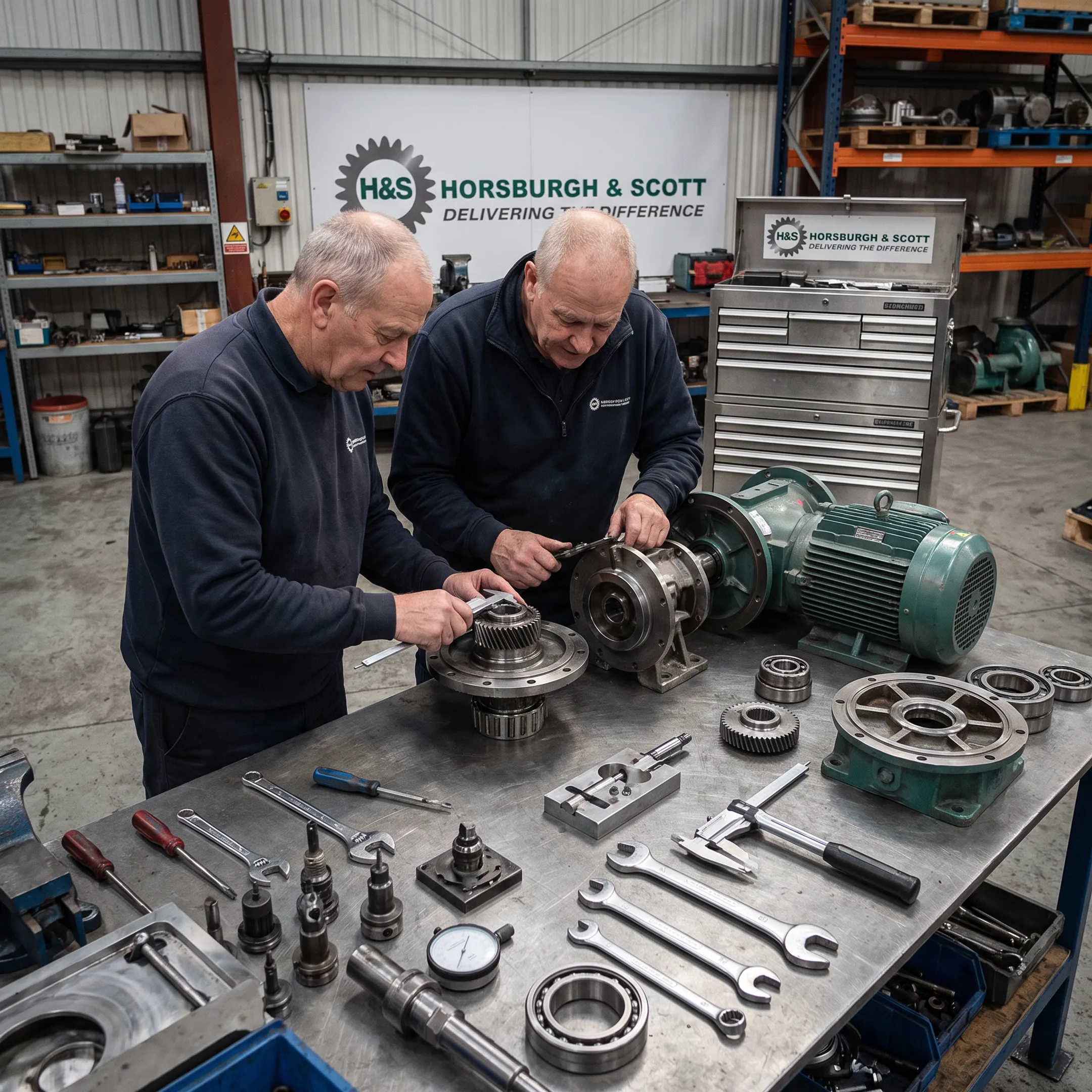 Industrial pump repair and component restoration