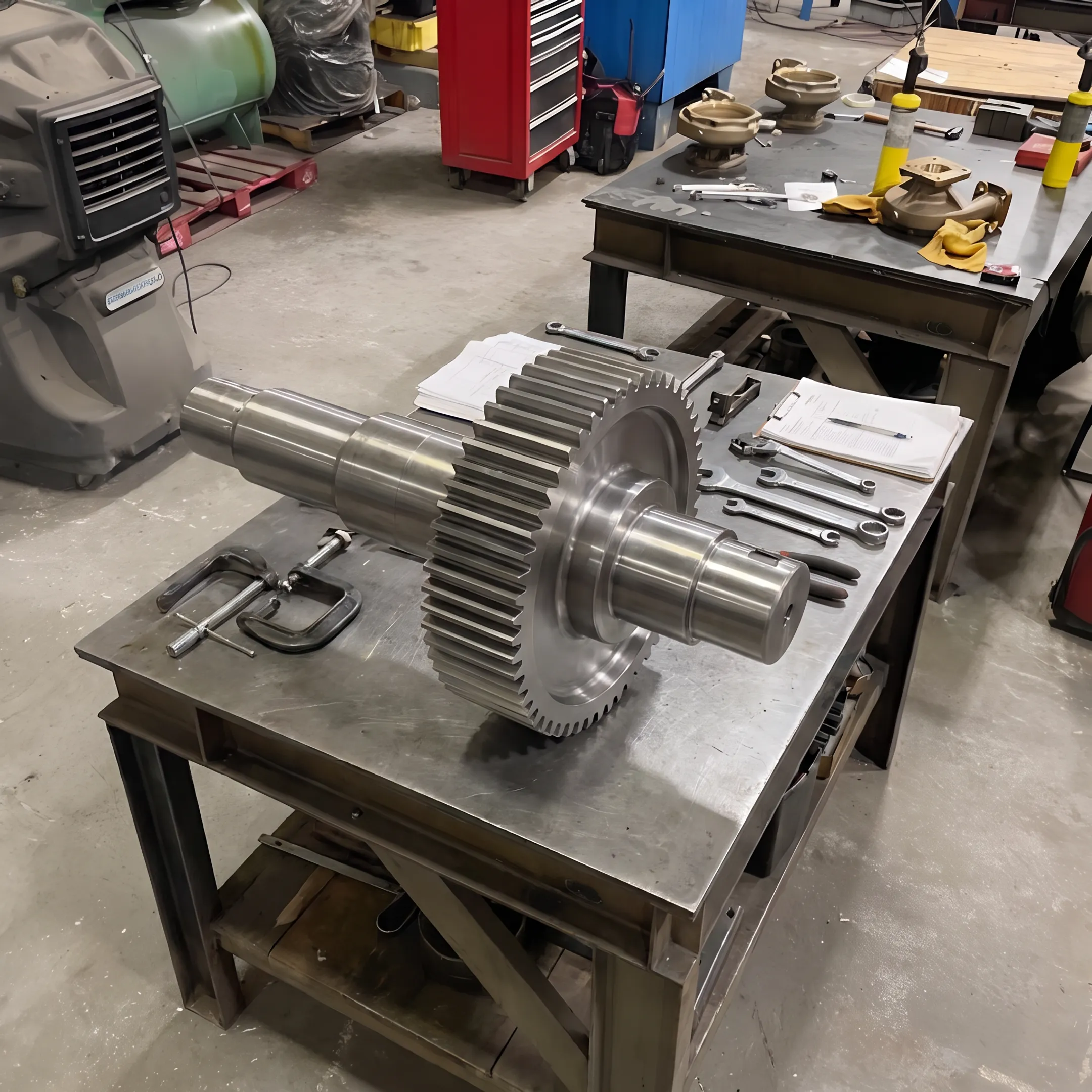 Precision-machined industrial gearbox component