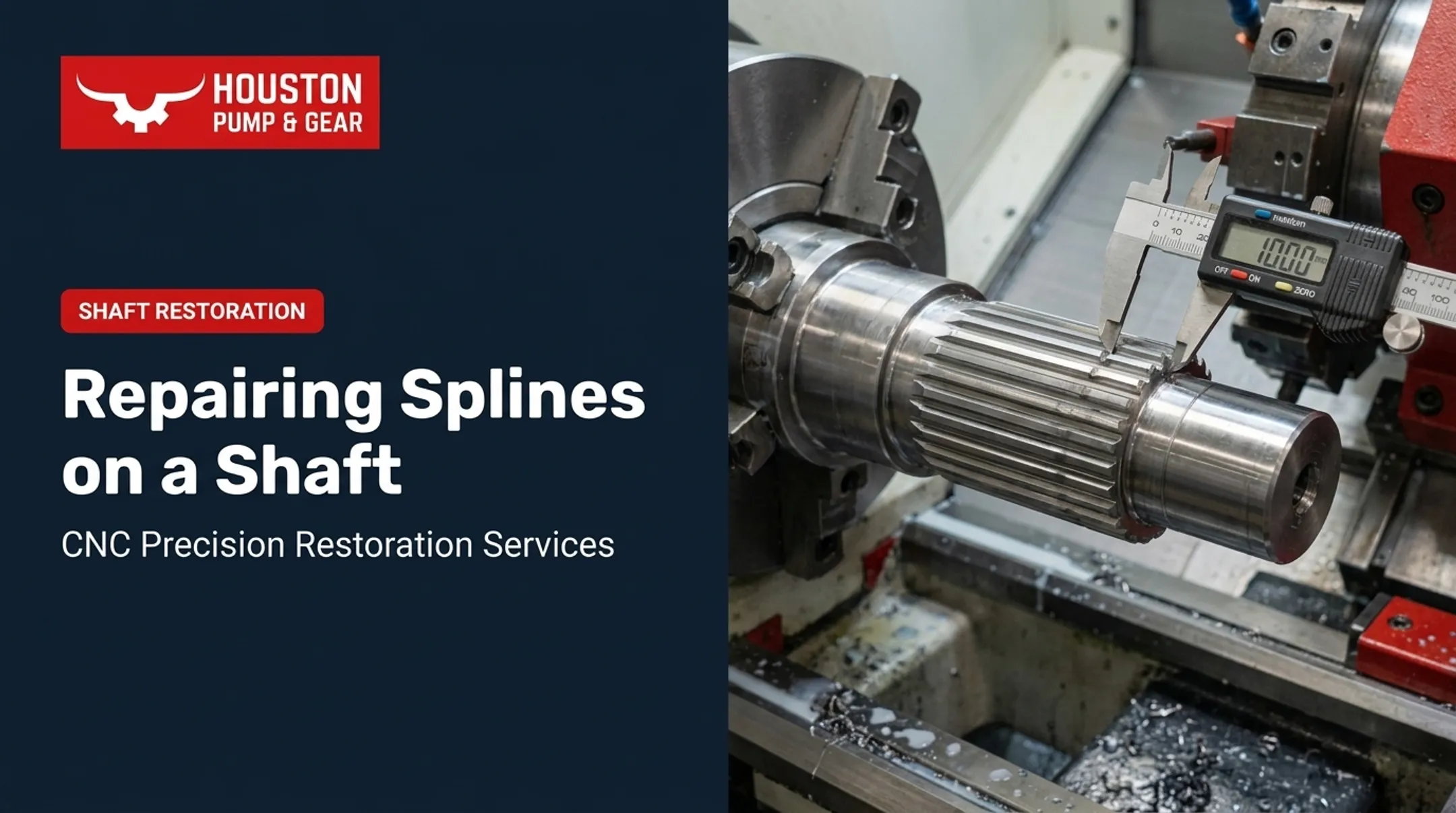 Repairing Splines on a Shaft