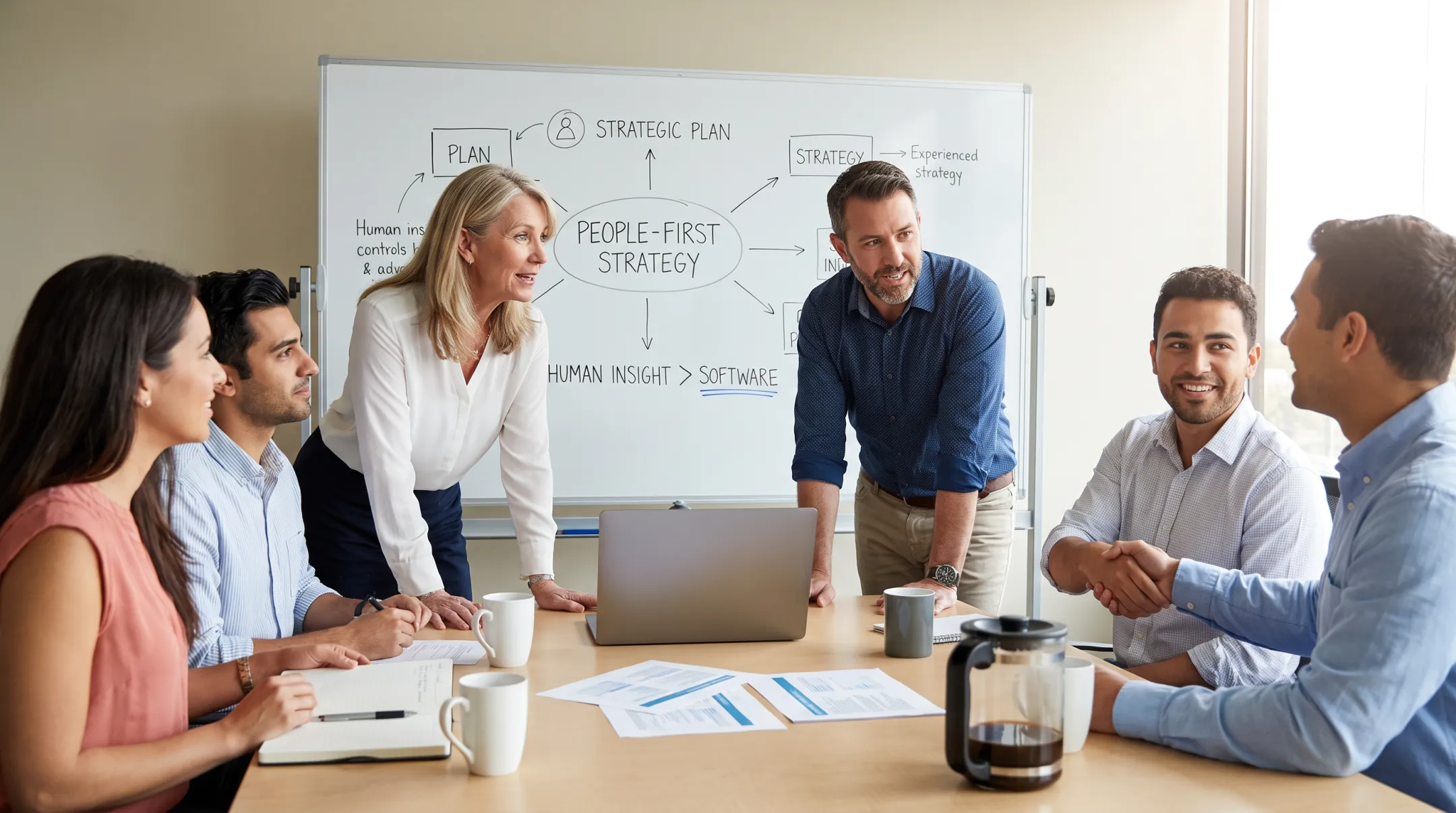 Konnect HR advisory team consulting with small business leadership