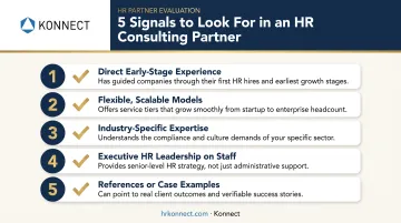Five signals for choosing the right startup HR consulting partner