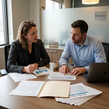 HR advisor reviewing employee strategy