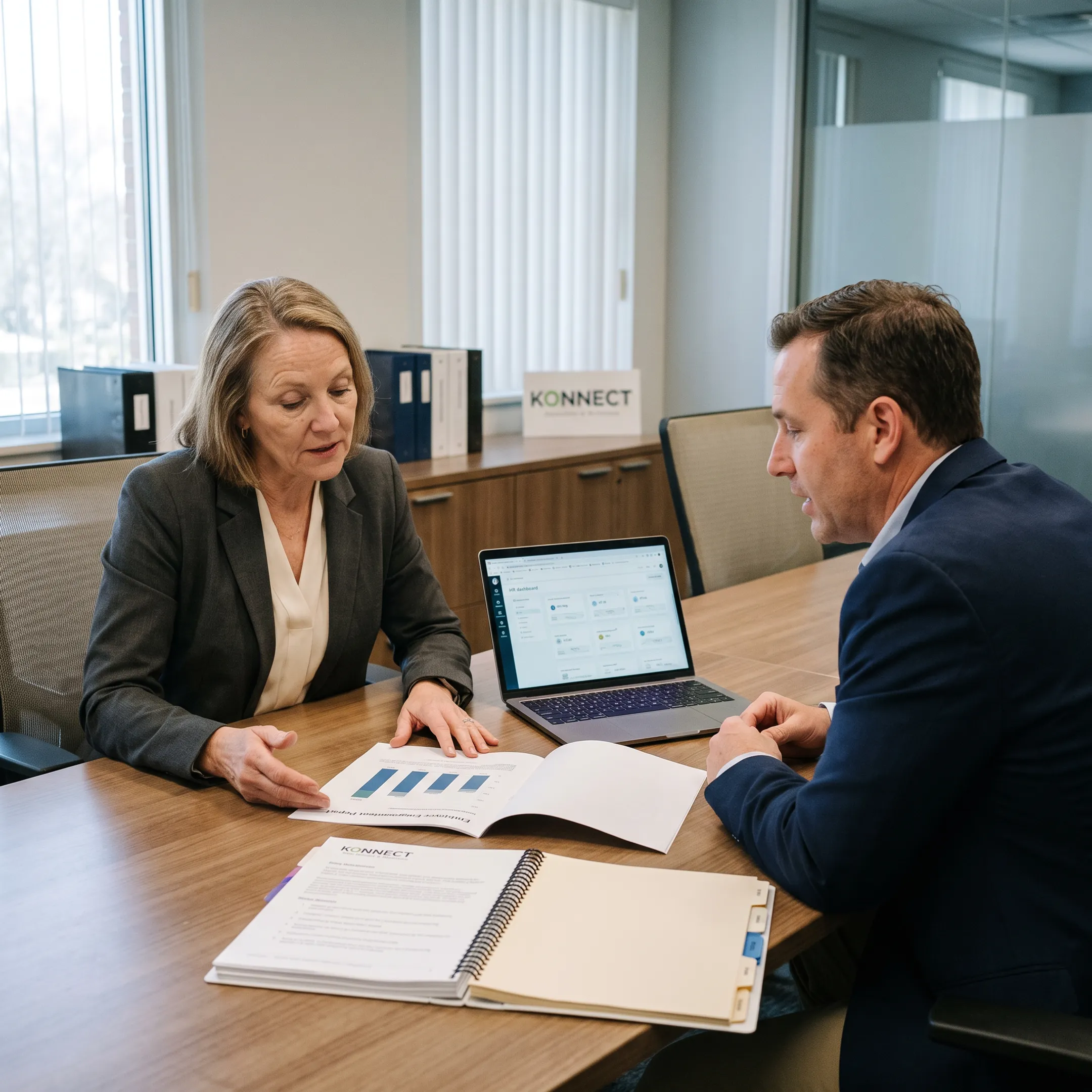 HR professional reviewing workforce strategy
