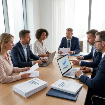 HR professionals meeting with business leaders