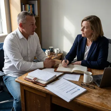 Executive receiving leadership coaching