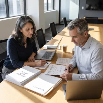 HR advisor reviewing workforce plans