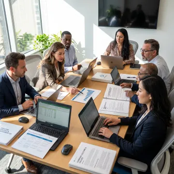 HR professionals meeting with business leaders