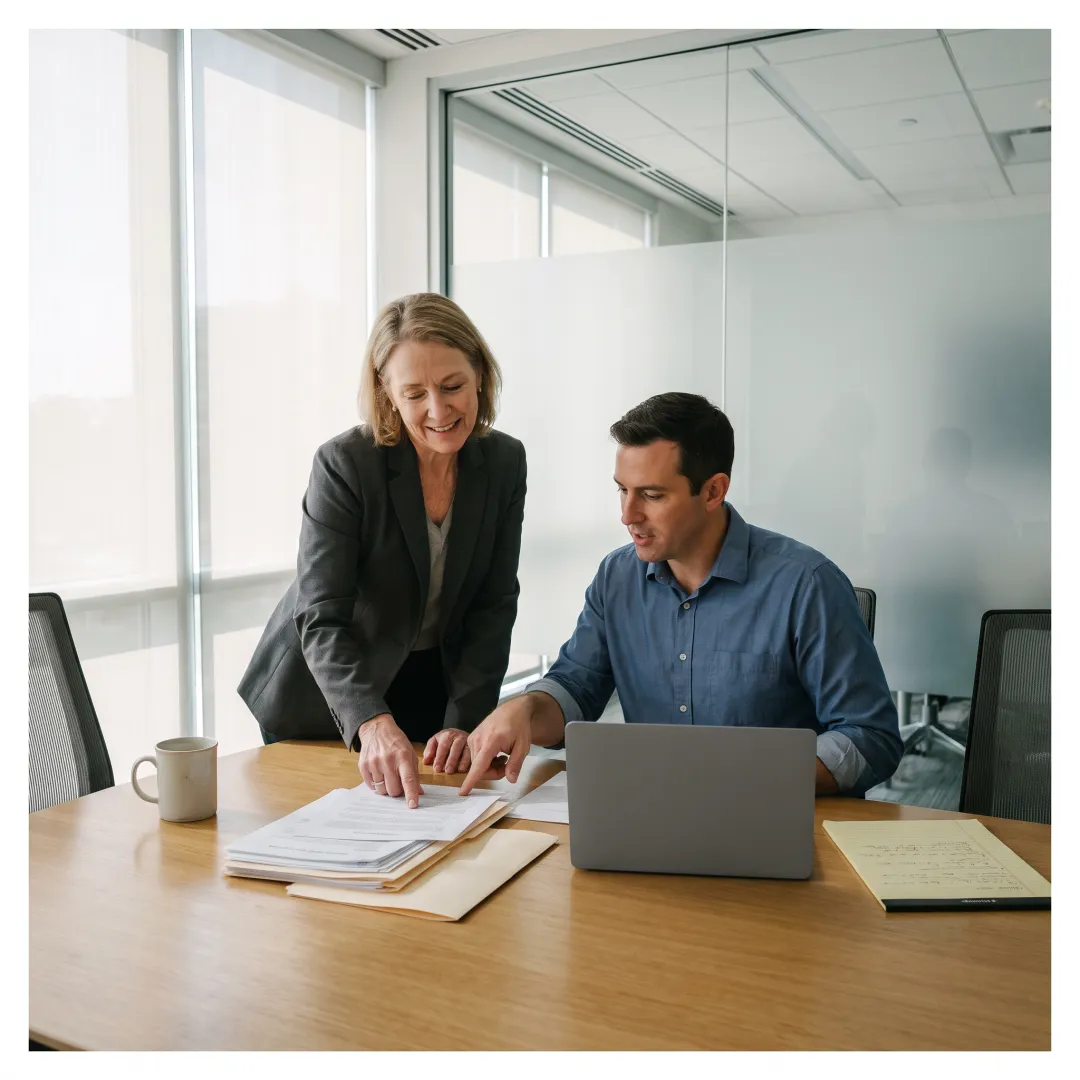 HR professional reviewing workforce strategy
