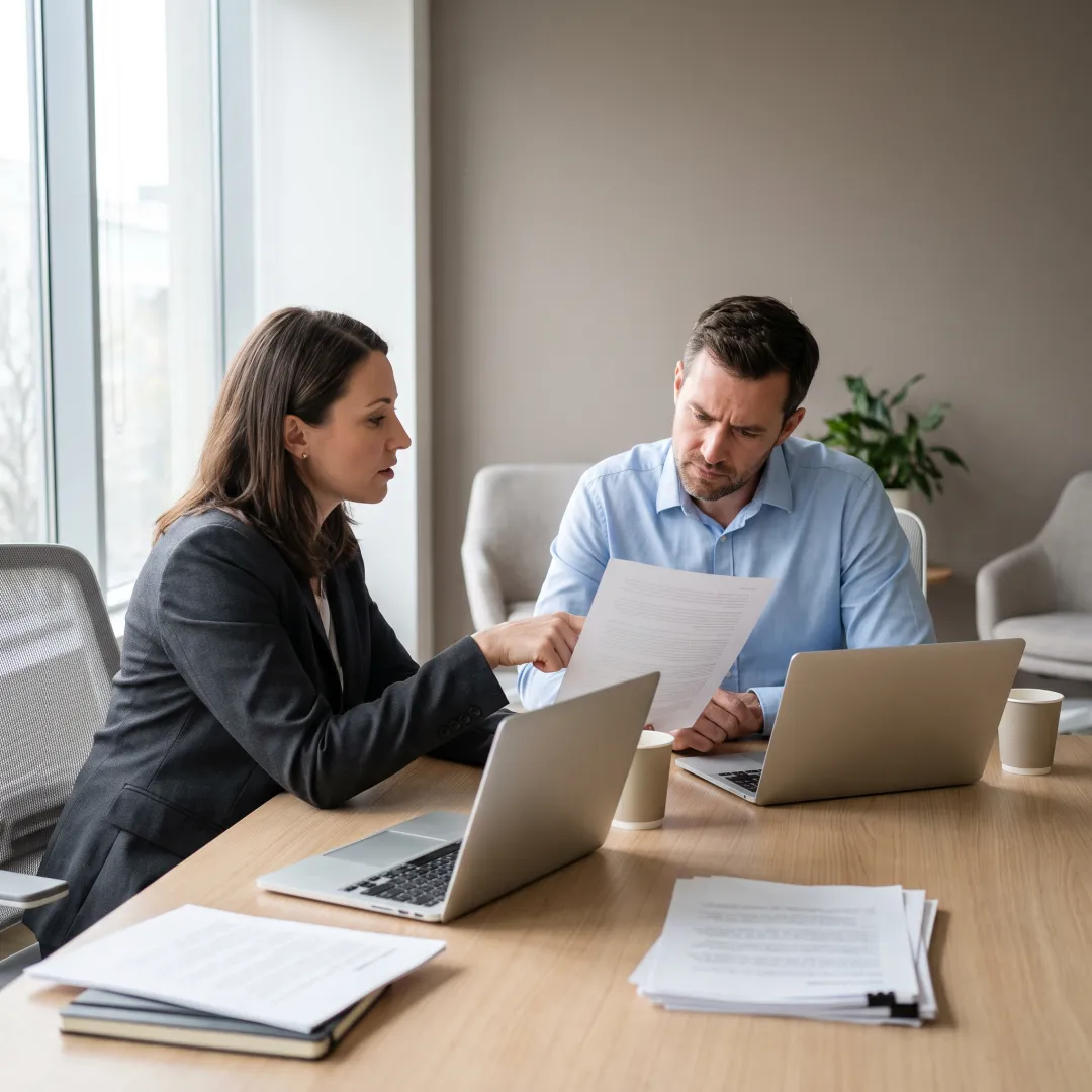 HR advisor reviewing workforce plans