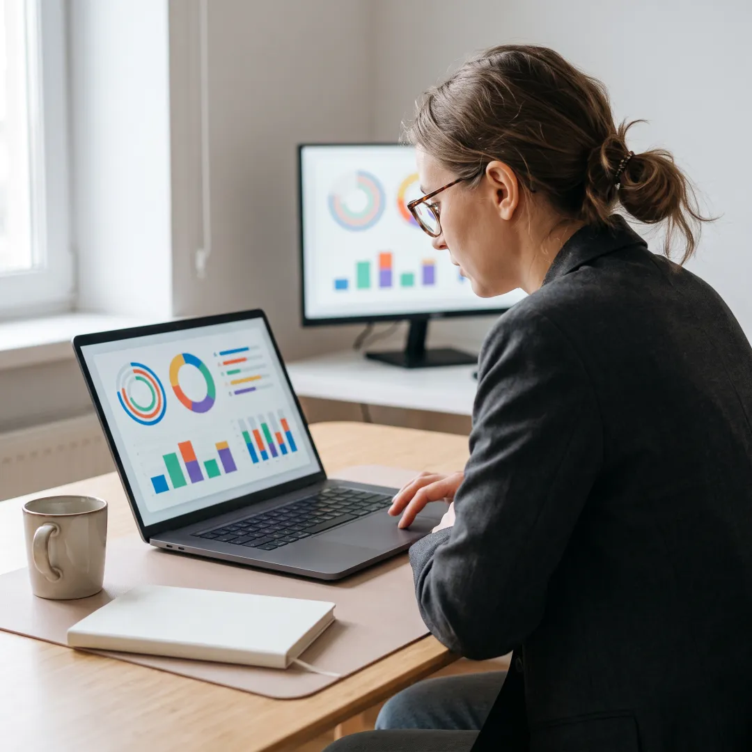 Manager reviewing employee learning progress