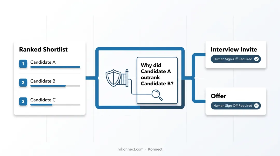 Agentic AI recruiting pipeline stages from sourcing to human review