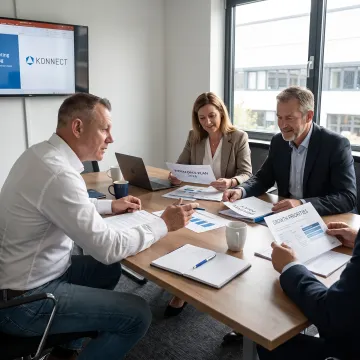 HR advisor meeting with business leaders