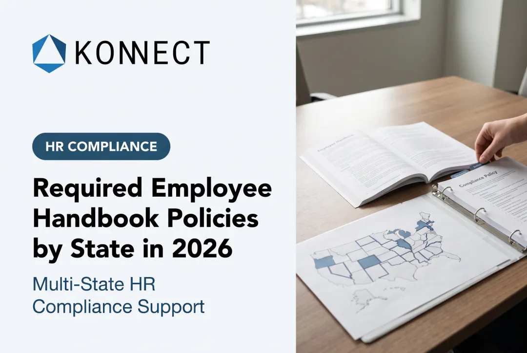 Required Employee Handbook Policies by State in 2026