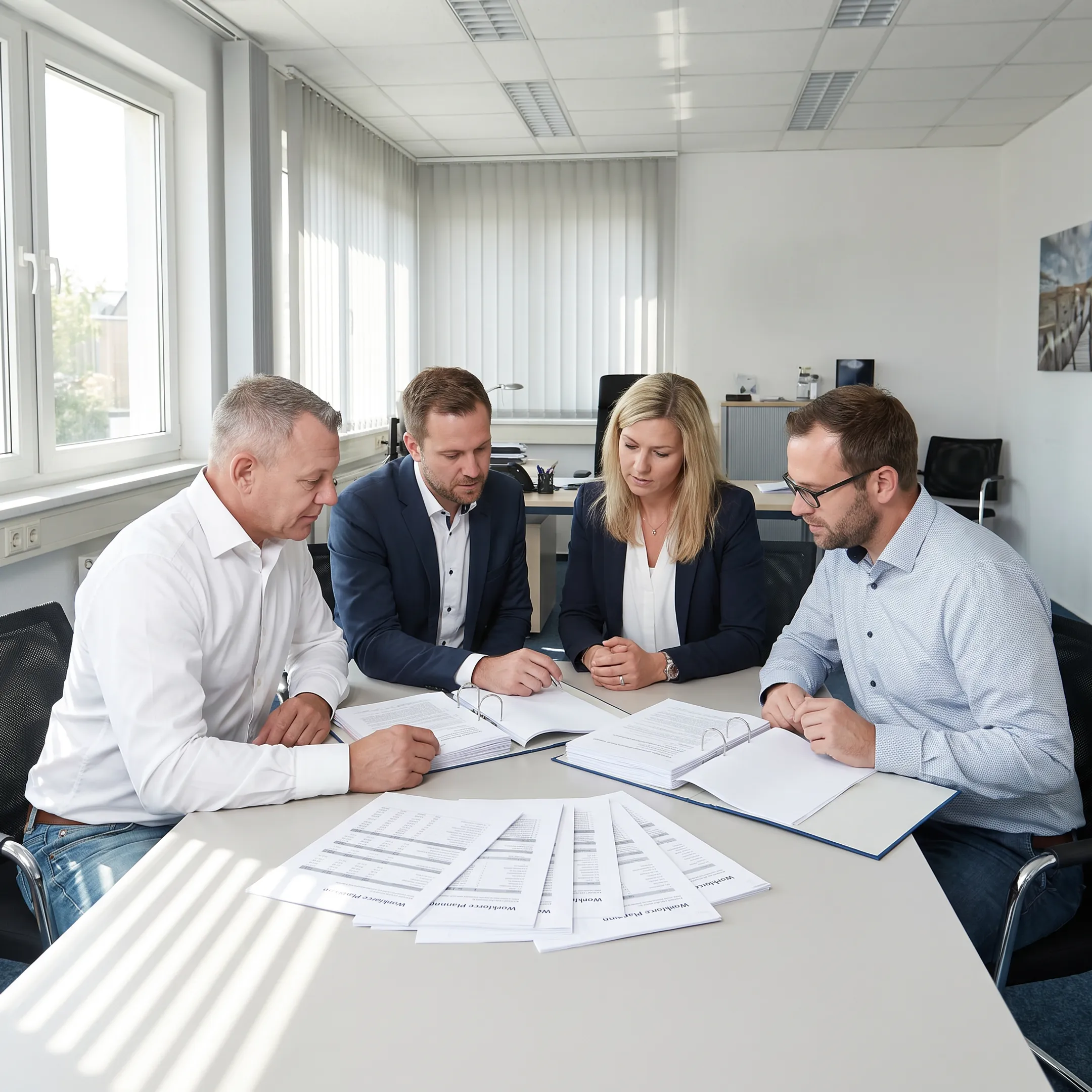 HR advisor reviewing workplace policies