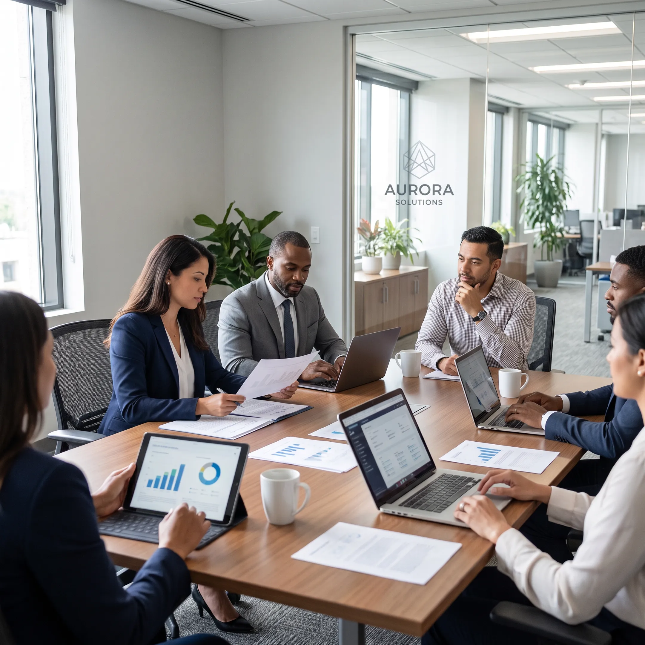 HR professionals meeting with business leaders