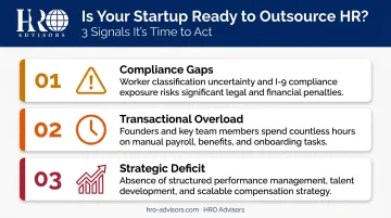 Three operational signals indicating a startup is ready to outsource HR