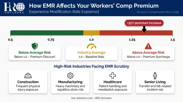 Workers compensation EMR impact on PEO cost with industry risk ratings