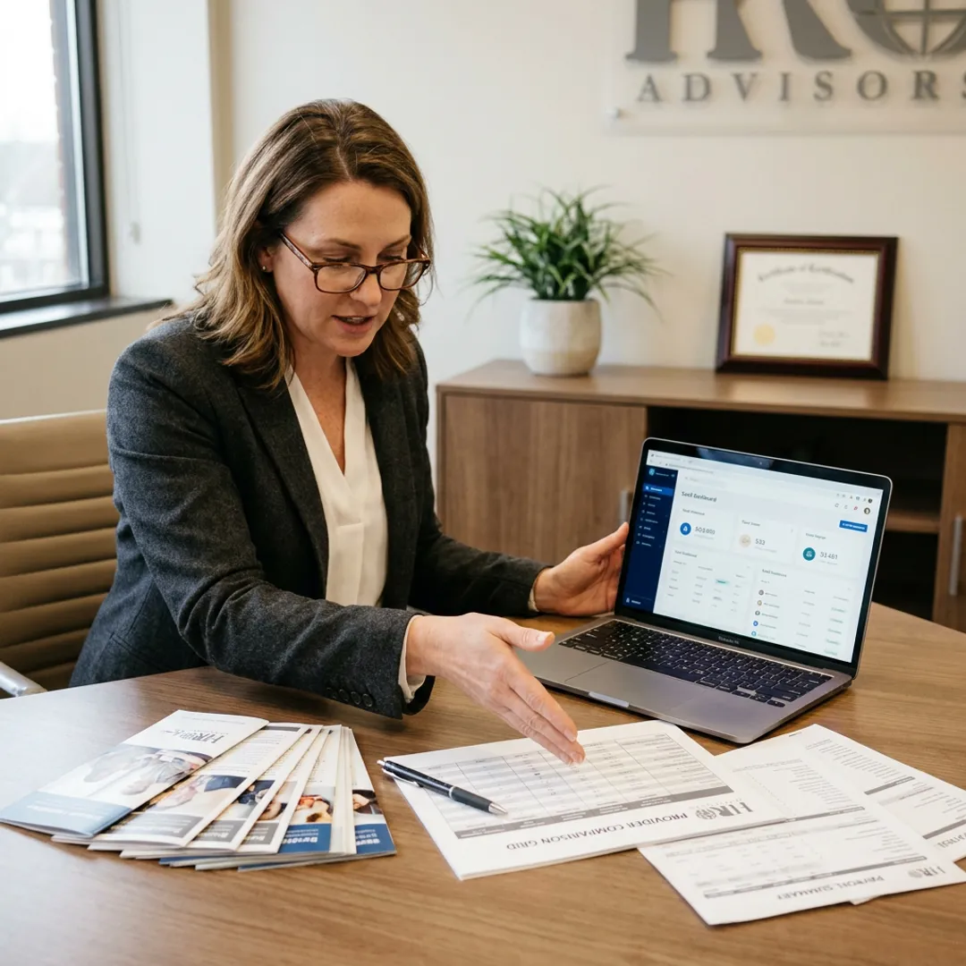 Advisor comparing PEO options