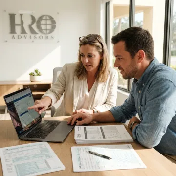 Advisor comparing payroll provider options