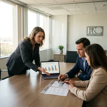 HR advisor comparing provider options