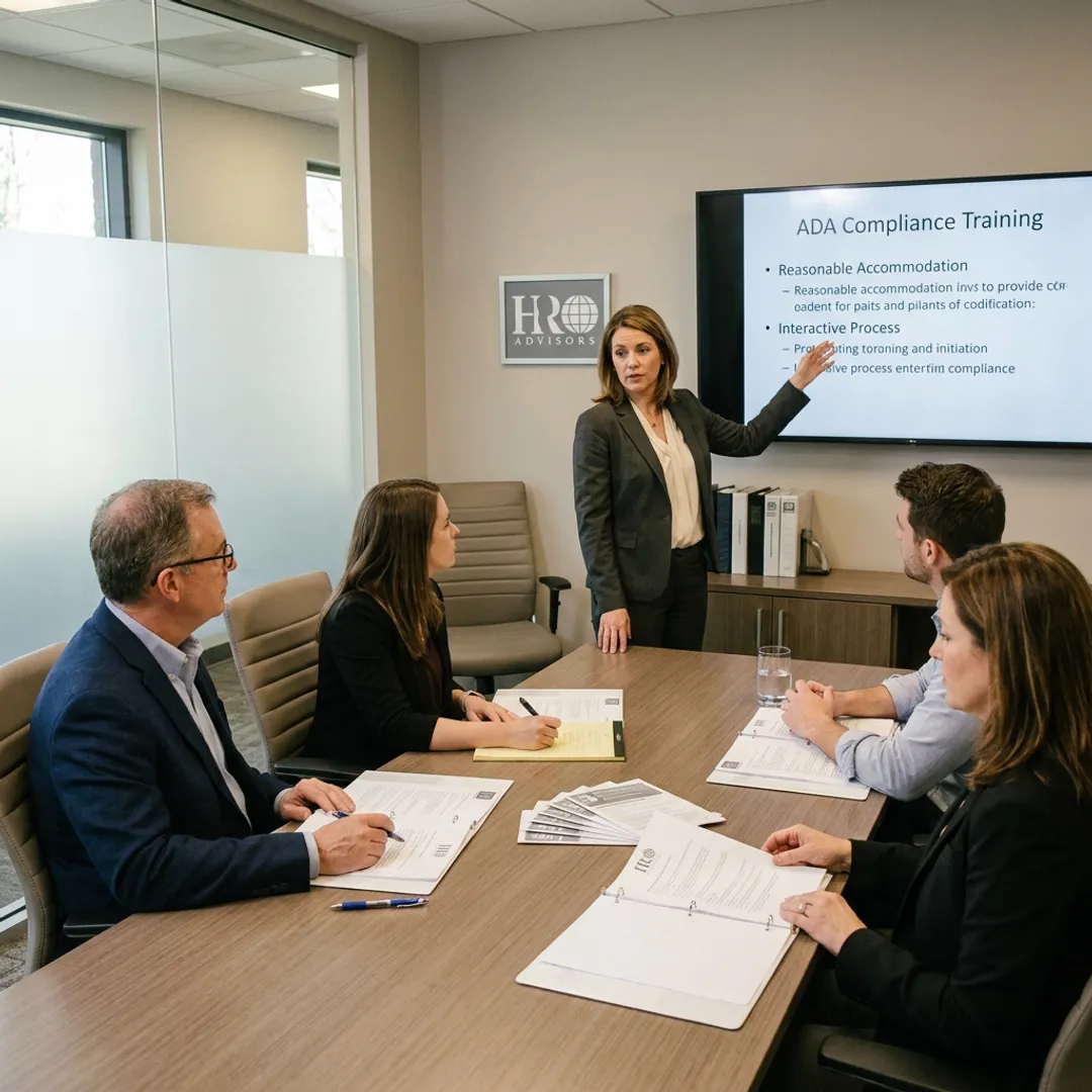 Manager ADA compliance training session
