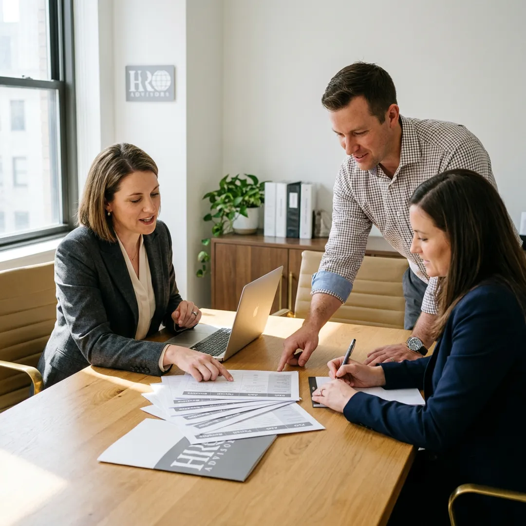 HR advisor comparing managed HR providers