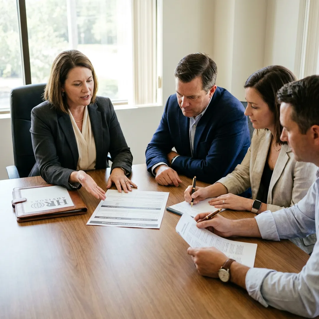 Advisor comparing health insurance options