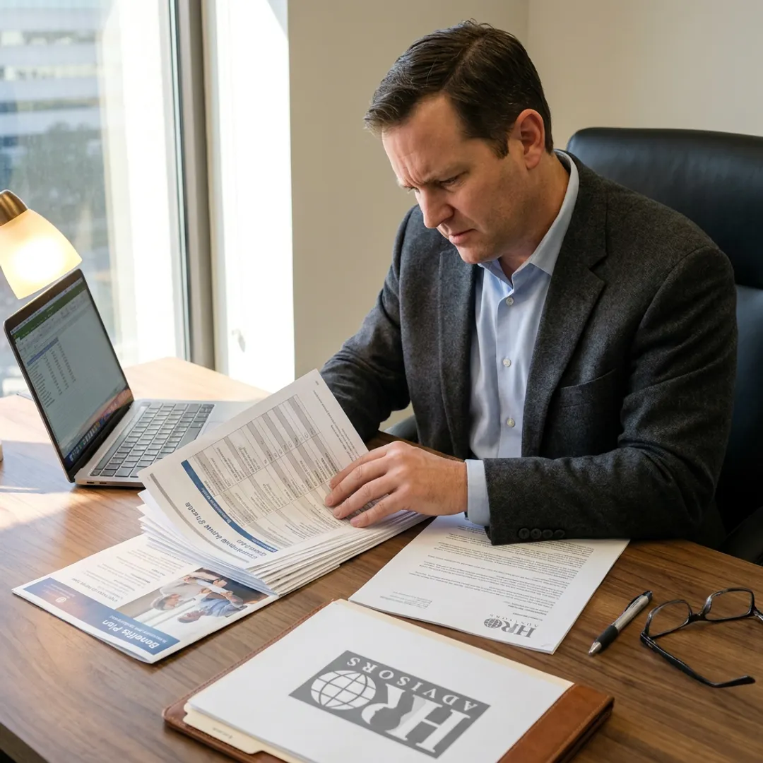 HR advisor comparing provider options