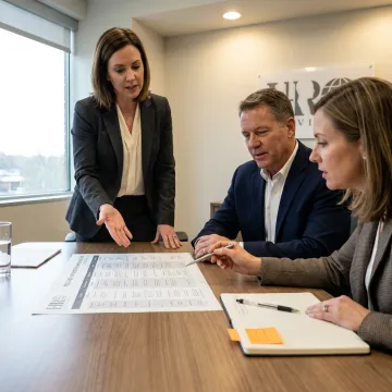 HR advisor comparing provider options