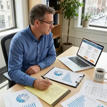 Advisor comparing payroll provider options