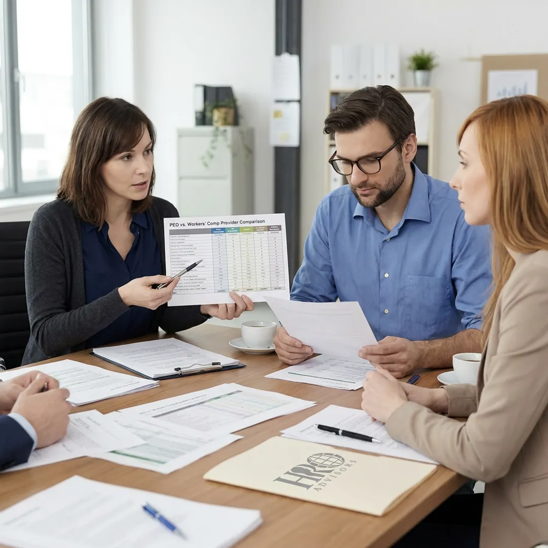 Advisor comparing PEO options for a nonprofit