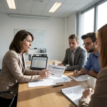 Employee benefits advisor comparing life insurance providers