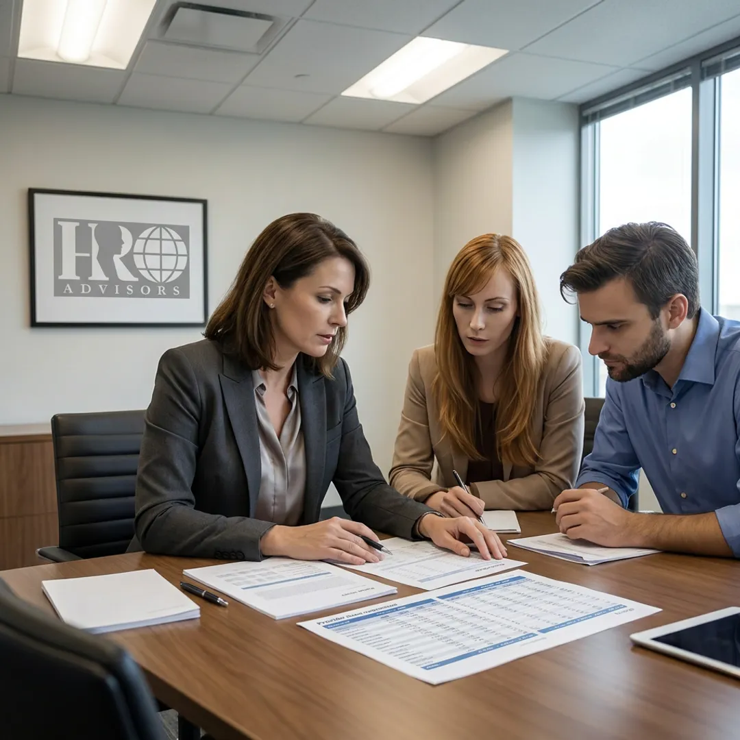 Advisor comparing payroll provider options
