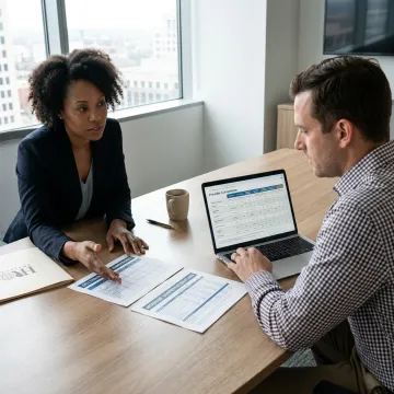 Small business owner comparing EPLI provider options