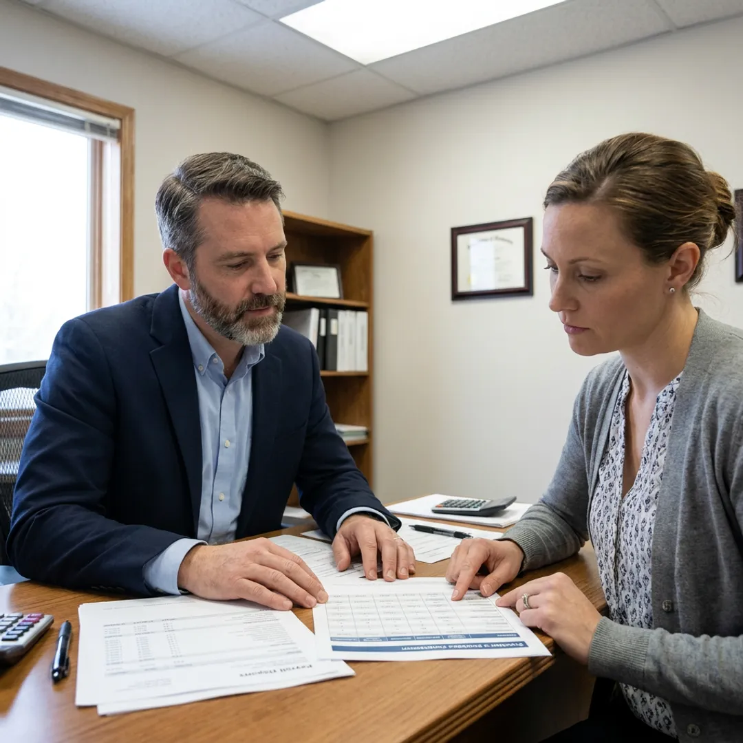 Advisor comparing payroll provider options
