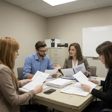 Nonprofit leaders reviewing HR and payroll solutions