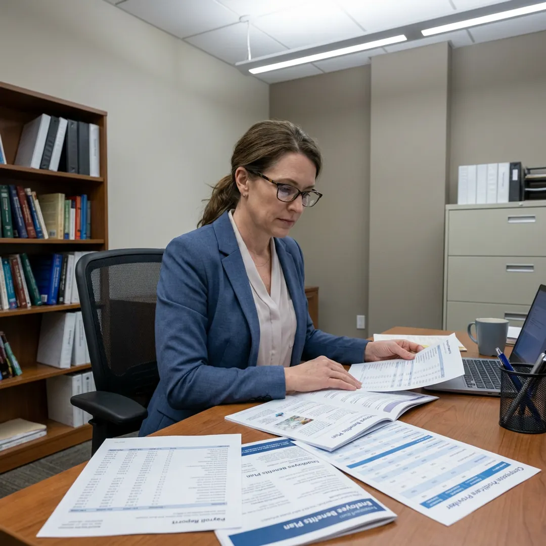 HR advisor comparing payroll and benefits provider options